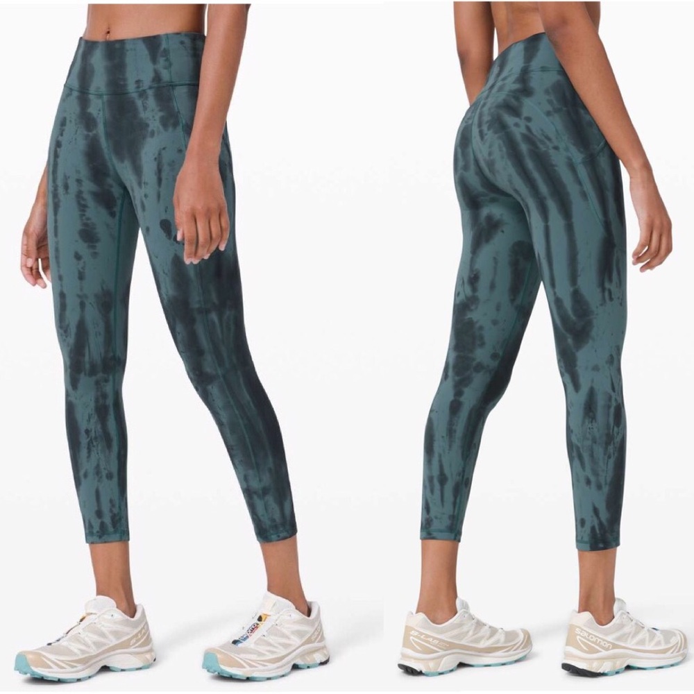Lululemon Invigorate High Rise Leggings Forest Shibori